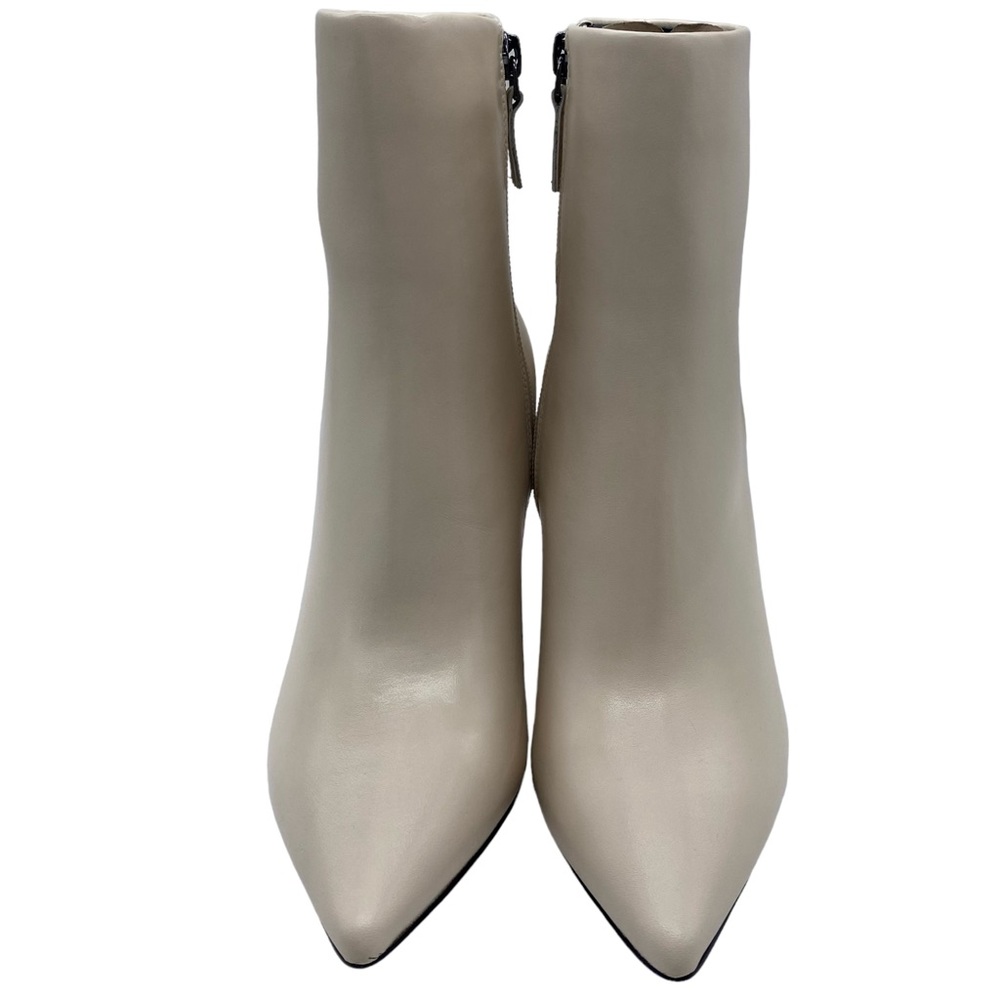 Sanctuary Women's Boots Pacer White Leather Ankle Wedge Zip Point Toe Size 6.5 - Picture 3 of 10